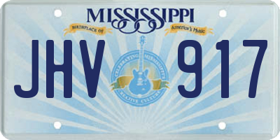 MS license plate JHV917