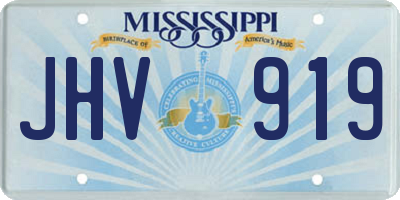 MS license plate JHV919