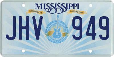 MS license plate JHV949