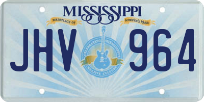 MS license plate JHV964