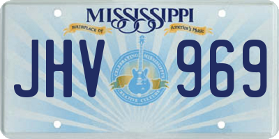 MS license plate JHV969