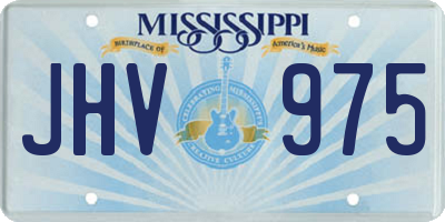 MS license plate JHV975