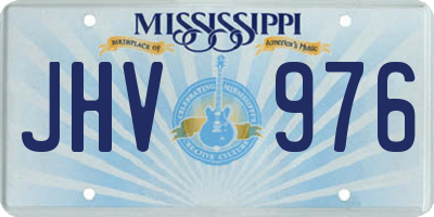 MS license plate JHV976