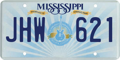 MS license plate JHW621