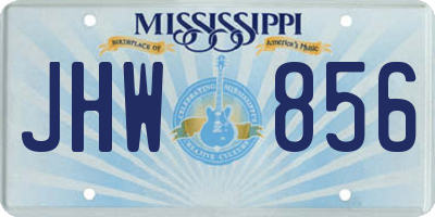 MS license plate JHW856