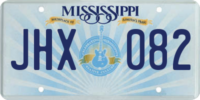 MS license plate JHX082