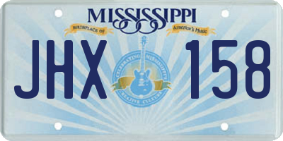 MS license plate JHX158