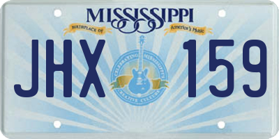 MS license plate JHX159