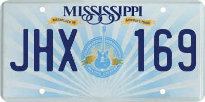 MS license plate JHX169