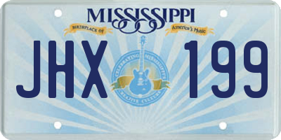 MS license plate JHX199