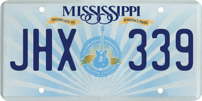 MS license plate JHX339