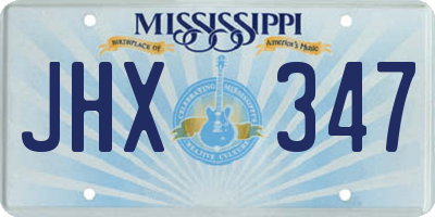 MS license plate JHX347