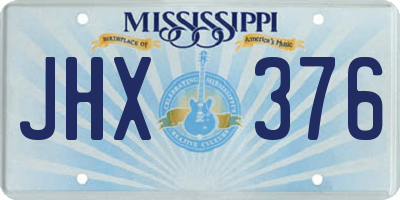 MS license plate JHX376
