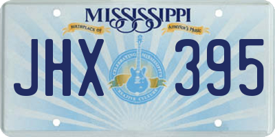 MS license plate JHX395