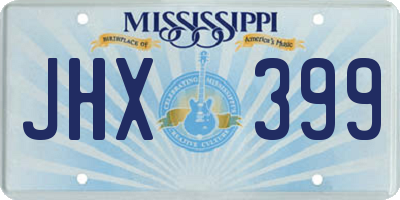 MS license plate JHX399