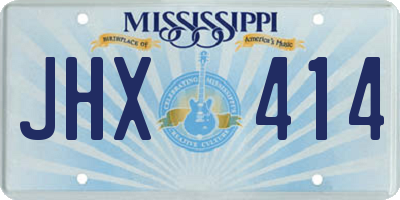 MS license plate JHX414
