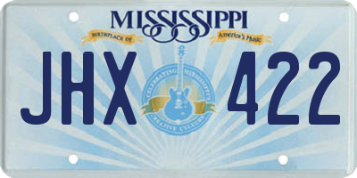 MS license plate JHX422
