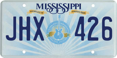 MS license plate JHX426