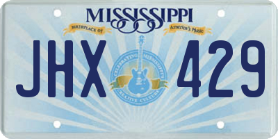 MS license plate JHX429