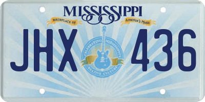 MS license plate JHX436