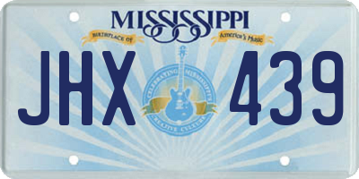 MS license plate JHX439