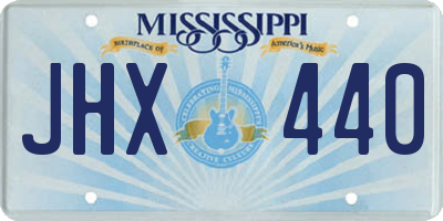MS license plate JHX440