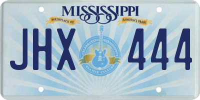 MS license plate JHX444