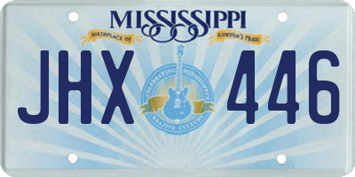 MS license plate JHX446