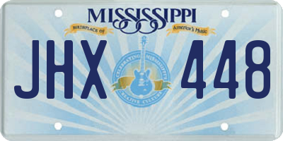 MS license plate JHX448