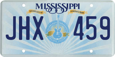 MS license plate JHX459