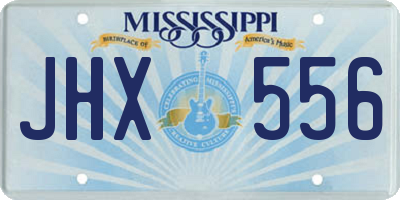 MS license plate JHX556