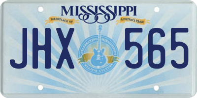MS license plate JHX565