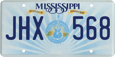MS license plate JHX568