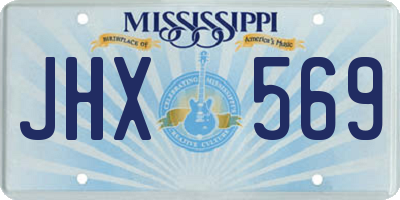 MS license plate JHX569