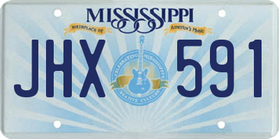 MS license plate JHX591