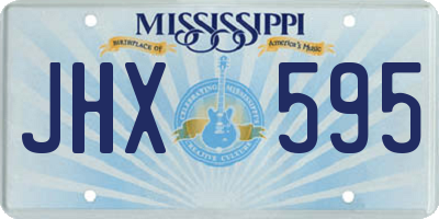 MS license plate JHX595