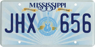 MS license plate JHX656