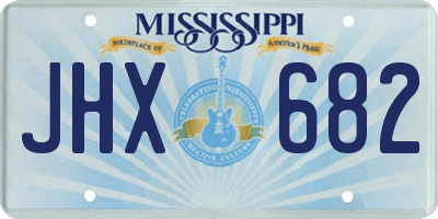 MS license plate JHX682