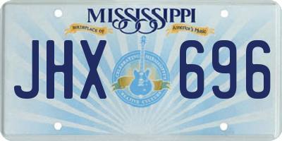 MS license plate JHX696