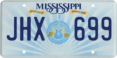 MS license plate JHX699