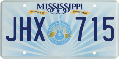 MS license plate JHX715