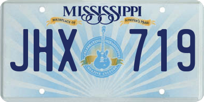 MS license plate JHX719