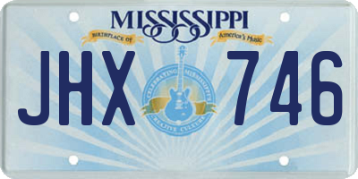 MS license plate JHX746