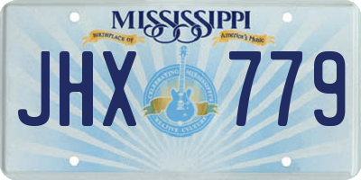 MS license plate JHX779