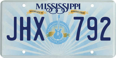 MS license plate JHX792