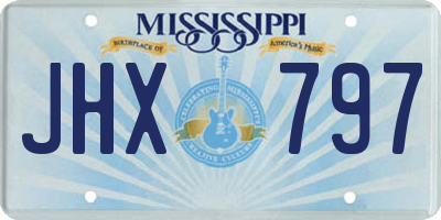 MS license plate JHX797