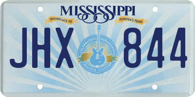 MS license plate JHX844