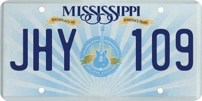 MS license plate JHY109