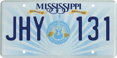 MS license plate JHY131