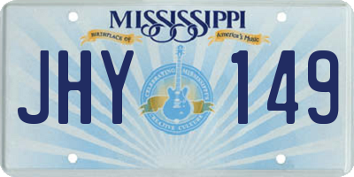 MS license plate JHY149